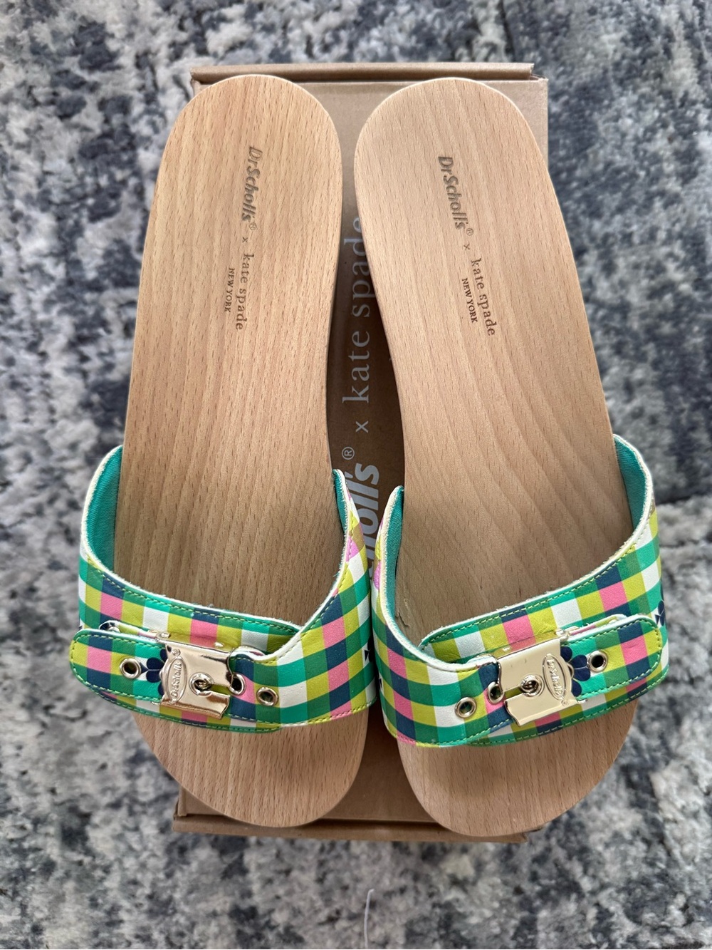 Kate Spade x Dr. Scholls Plaid Sandals - Picture 2 of 6